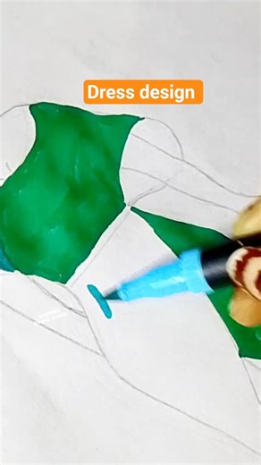FASHION DESIGNING//#art #fashion #painting #dress #shorts