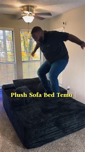 Aaron Walker on Instagram: "#Ad I’ve been upgrading my room piece by piece… and THIS plush sofa bed from @shoptemu might be the best thing I’ve added 😭🔥 Zero assembly, rolls right out the box, and literally feels like you’re laying on a cloud. Whether I’m editing, napping, or pretending I’m not supposed to be working… this has become my new comfort spot. Code: dyu5993 @shoptemu 👉🏾 Click the link in my bio or search dyb5993 on the Temu App for lightning deals! 🔥 Discount link in bio 🔥 • • •