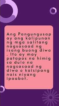 Ano ang pangungusap?