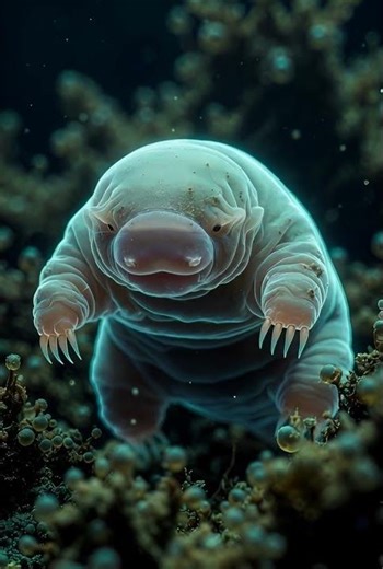 Indestructible! The Tardigrade Under Microscope 🐻💧 #shortstory