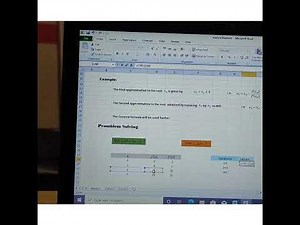 NEWTON RAPHSON METHOD USING EXCEL