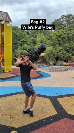 Don't let my wife know I was swinging her bags around.