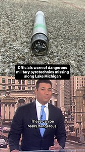 32K views · 217 reactions | Military officials are still warning Chicago-area residents of the possibility of ‘unaccounted’ pyrotechnic devices washing up on the shores of Lake Michigan this week. Here's what you need to know if you encounter one. #military #uscg #coastguard #warning #chicago #lakemichigan #pyrotechnics | NBC Chicago | Facebook