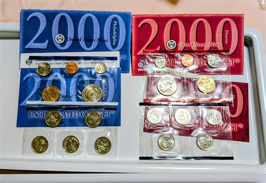 2000 U.S. Mint Uncirculated Coin Set P & D Complete Original Mint Set - Etsy