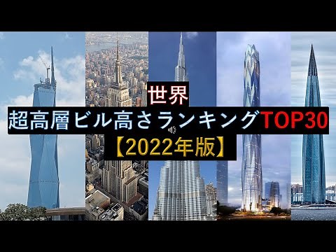 世界ビルの高さランキングTOP30【2022年版】