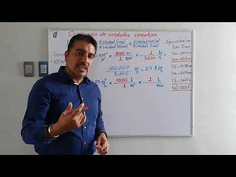 Conversión de unidades complejas.