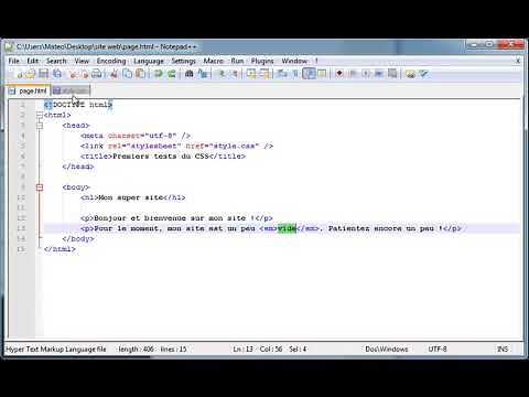 21 HTML et CSS: Appliquer un style sélectionner une balise