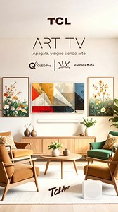El TCL ART es la Smart TV que no rompe tu decoración: la redefine. Tu casa se merece algo más que una pantalla. 📍www.tclstore.cl | TCL Electronics