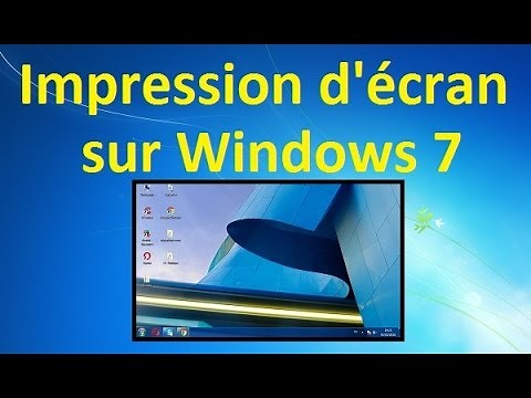 Comment faire une impression d'écran sur Windows 7