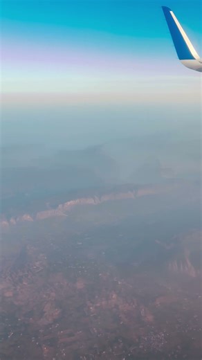 View from flight #flightview #aravalihills #rajasthan #trip #shorts 🌄🛫