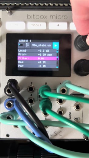 Bitbox Micro Dub chords LFO Filter
