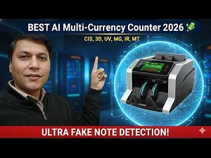 Best AI Multi-Currency Mix Note Counter 2026 | Fake Note Detection with CIS, 3D, UV, MG, IR, MT ✨ 💸