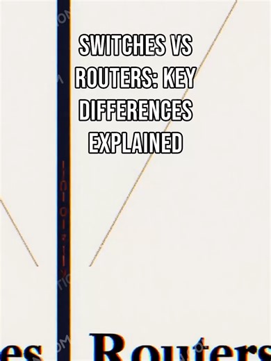 Switches vs Routers Key Differences Explained: This script clarifies the differences between switches and routers. A switch connects devices within a local network, facilitating communication using MAC addresses at Layer 2 of the OSI model. In contrast, a router connects different networks, such as a home network to the internet, using IP addresses at Layer 3. Together, they manage data flow effectively, ensuring seamless connectivity from local devices to the cloud. #networking #technology #swi