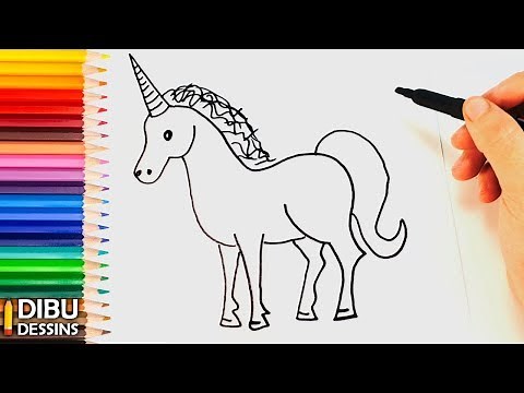 Comment dessiner une Licorne | Dessin de Licorne très facile
