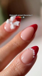 The Coquette Christmas Nails You NEED ❤️✨