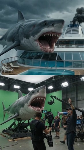 How Movie Shark Attacks Are Really Filmed | Behind the Scenes Green Screen Magic