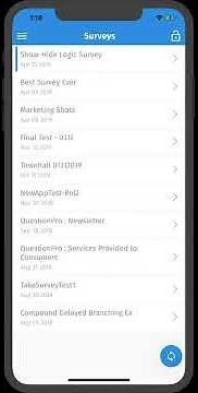 QuestionPro offline mobile show/hide logic demonstration
