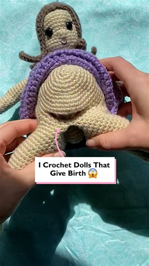 I crochet dolls that give birth just like the real thing! 👶 | Four Nine