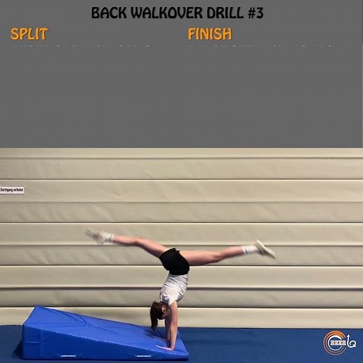 Back walkover drill #3 - tumbling