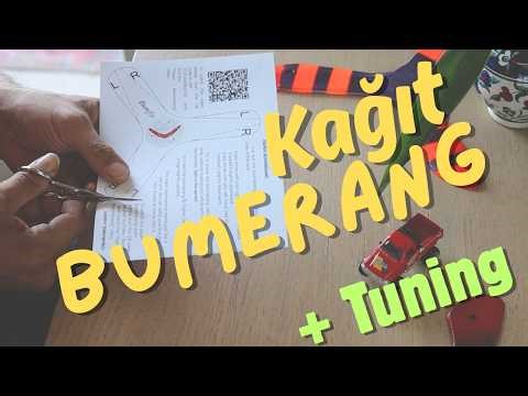 Bumfiz Paper Boomerang Making, Settings and Throwing Guide (digital file link in description)