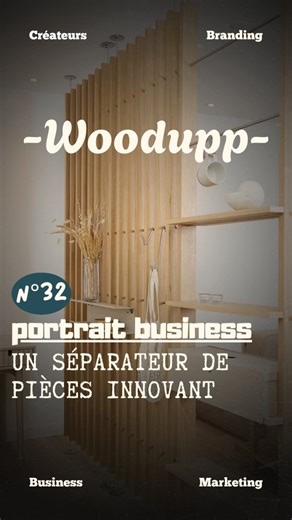 𝚃𝙰𝙻𝙺 𝙱𝚄𝚂𝙸𝙽𝙴𝚂𝚂 𝙵𝚁 on Instagram: "Ils créent un séparateur de pièces innovant ! Cette marque danoise a repensé la façon dont on structure et personnalise un intérieur, sans travaux lourds ni contraintes techniques. Avec la collection Embrace, WoodUpp propose des panneaux modulables qui se fixent sans percer, permettant de créer facilement des séparateurs de pièces, des zones de travail ou des espaces de rangement évolutifs. L’innovation ne s’arrête pas au panneau. Tout un écosystème 