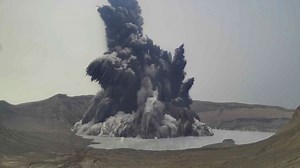 Watch volcano erupt and spew over a half mile of ash