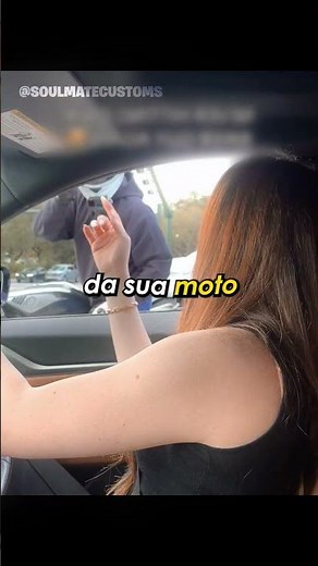 She tried to flirt with the motorcyclist 😍🏍️ #shorts