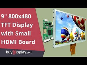 How to Connect 9 inch TFT LCD Display 800x480 w/Touch Screen Panel to Raspberry Pi/HDMI Board
