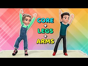 KIDS CORE   LEGS   ARMS EXERCISES - Videos For Kids