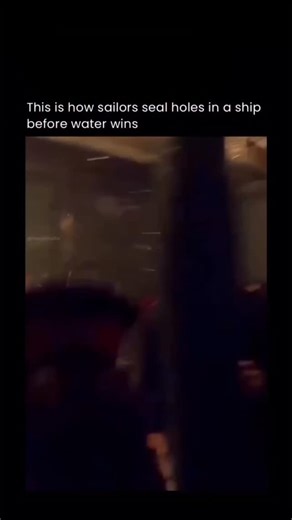 technology.ieo on Instagram: "In this video, sailors are responding to an onboard emergency by using a damage control technique called shoring. When water starts flooding into a ship through a weakened bulkhead or hull breach, crews act fast by placing a shore—a strong adjustable support—against the damaged area. The goal is to brace the structure, reduce movement from pressure or waves, and help seal the leak long enough to regain control. Shoring is a core part of naval damage control training
