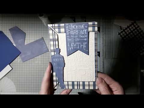 [ TUTO Scrap ] Carte Masculine Anniversaire