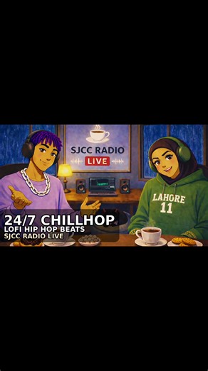 Still live ✅ 24/7 chillhop beats lo-fi aesthetic. See you in the stream ☕ #SJCC #SJCCRadioLive #chillhop #lofihiphop #studybeats