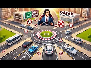 Learn How to Drive in Roundabout Qatar | Beginner Driving Tutorial