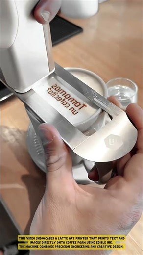 Printing on Coffee? A Super Unique Latte Art Printer Innovation! #smartinnovation