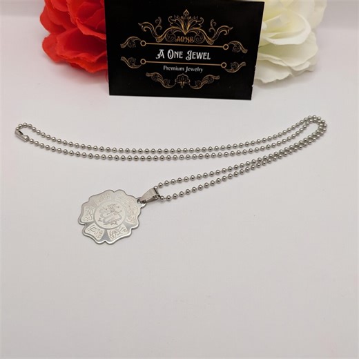 Allah اللہ Necklace, Islamic Silver Plated Jewellery, Religious Allah Necklace, Arabic Calligraphy Gift, Pendant Necklace, Ramadan Gift - Etsy