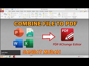 [tutorial] Cara menyatukan file menjadi pdf dengan sangat mudah menggunakan PDF-XChange Editor