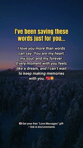 24K views · 773 reactions | You’re my heart, my soul, my forever. Every moment with you feels like a dream I never want to end. ❤️ #messagesfromtheheart #truelove #romanticwords #deepfeelings #lovequotes #foreverlove | Messages from the heart | Facebook