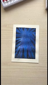 Painting idea #stepbystep #painting #beginnermethod #nature #night #star #stars #art #1k #1million