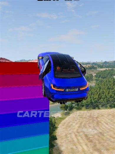 Carros vs 12 Containers: A BeamNG.drive Challenge