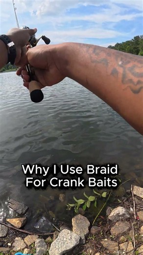 Why I use Braided Fishing Line #fishing #youtubeshorts