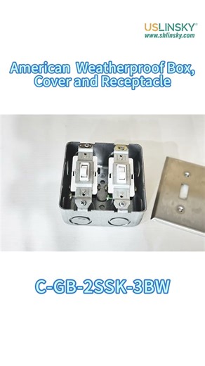 USLINSKY 2-Gang Toggle Switches with Flush-Mounted Galvanized Steel Box Kit Installation Tutorial