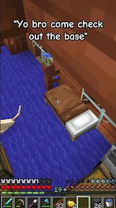 When bro asks you to come check out the base: #minecraft #shorts