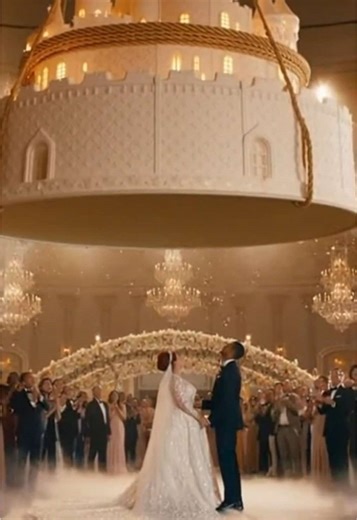 Stunning Masdive Castle Wedding Cake Arrival