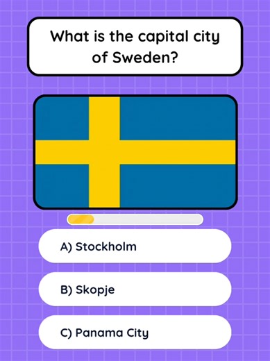 Capital City Quiz Part 9 | Can you guess the capital city challenge? . . #quiz #quiztime #fyp #trending #foryou