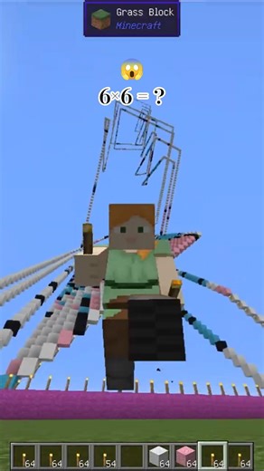 minecraft 😍 Perfectly Timed Falling Blocks Art 😍🔥 | Most Satisfying Minecraft Build Ever! #shorts