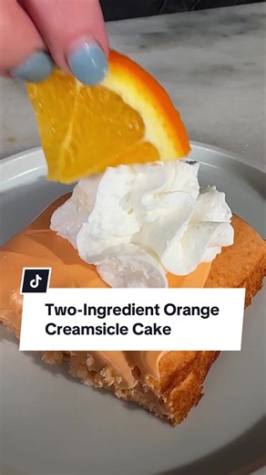Two-Ingredient Orange Creamsicle Cake Recipe