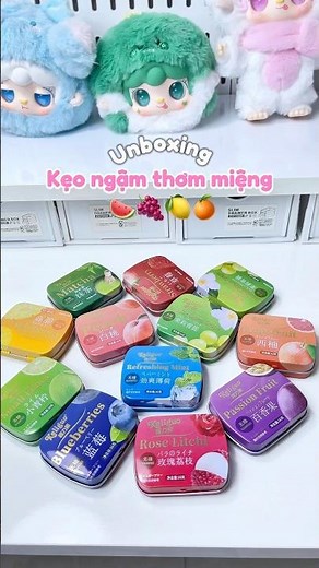 Kẹo ngậm thơm miệng vừa ngon vừa thơm nè 😍#keongamthommieng #thommieng #unboxingvideo #unboxing