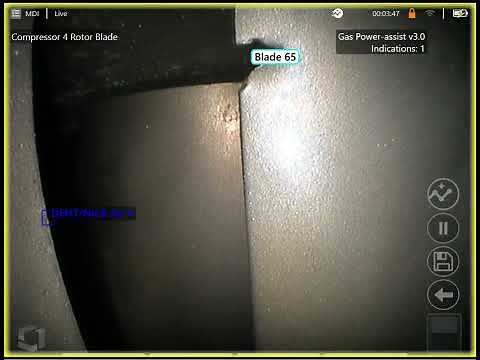 Demo of Blade Counter analytic on the MViQ borescope (feature of Assisted Defect Recognition)