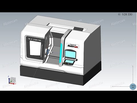 Mastercam 2020 DMG NLX 2500 MACHINE SIMULATION