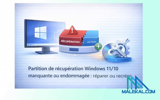 Partition de récupération Windows 11/10 manquante ou endommagée : réparer ou recréer